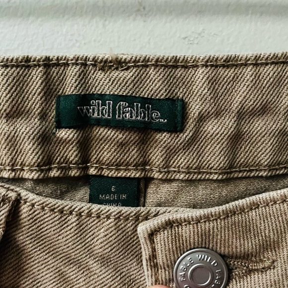 Wild Fable High Rise Straight Distressed Jeans Womens 6 Light Brown NWT - Picture 5 of 13